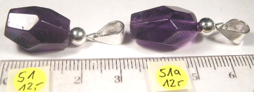 Foto Edelstein-Anhänger in Sterlingsilber: Amethyst