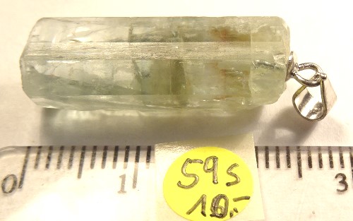 Foto Edelstein-Anhänger in Sterlingsilber: Apatit-Rohstein