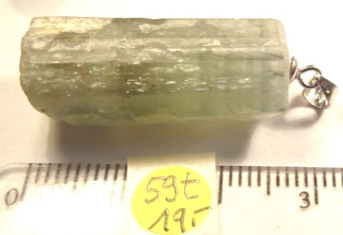 Foto Edelstein-Anhänger in Sterlingsilber: Apatit-Einzelkristall