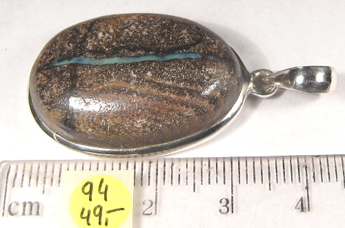 Foto Edelstein-Anh�nger in Sterlingsilber: Boulder-Opal