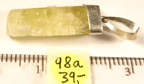 Foto Edelstein-Anhänger in Sterlingsilber: Brasilianit-Rohstein