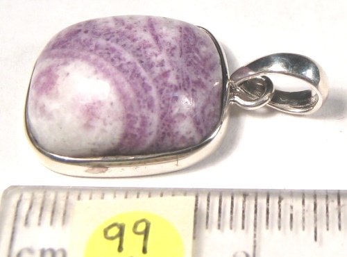 Foto Edelstein-Anh�nger in Sterlingsilber: Charoit Cabochon