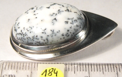 Foto Edelstein-Anh�nger in Sterlingsilber: Dendritenachat