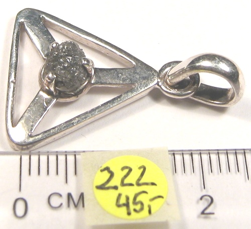 Foto Edelstein-Anh�nger in Sterlingsilber: Diamant