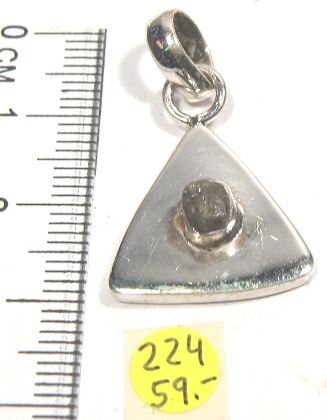 Foto Edelstein-Anh�nger in Sterlingsilber: Diamant-Rohstein in Dreick