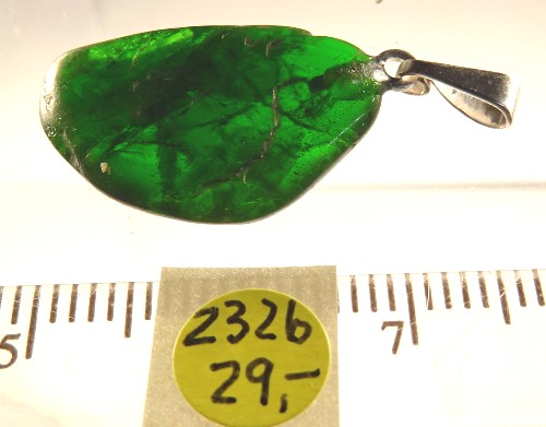 Foto Edelstein-Anhänger in Sterlingsilber: Diopsid