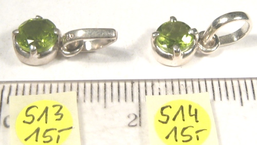 Foto Edelsteine: Anhänger in Sterlingsilber aus Peridot