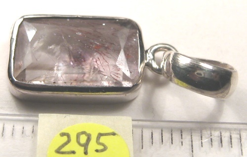 Foto Edelstein-Anh�nger in Sterlingsilber: H�matit "Erdbeerquarz"