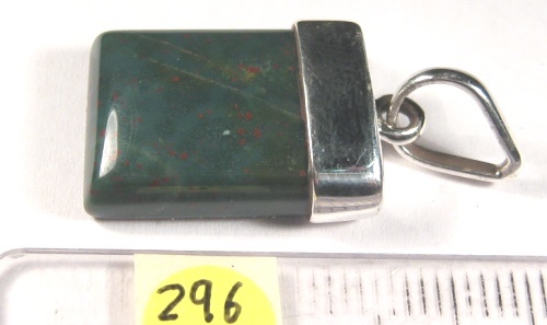 Foto Edelstein-Anhänger in Sterlingsilber: Heliotrop