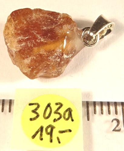 Foto Edelstein-Anhänger in Sterlingsilber: Hyazinth-Kristallteil
