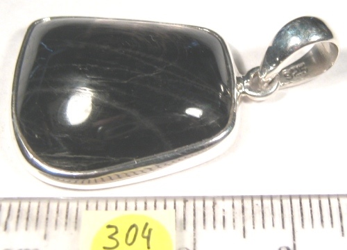 Foto Edelstein-Anhänger in Sterlingsilber: Freiform-Cabochon Hypersthen
