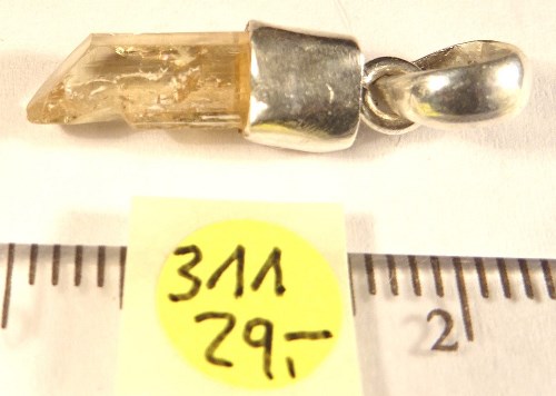Foto Edelstein-Anhänger in Sterlingsilber: Imperial-Topas Rohstein