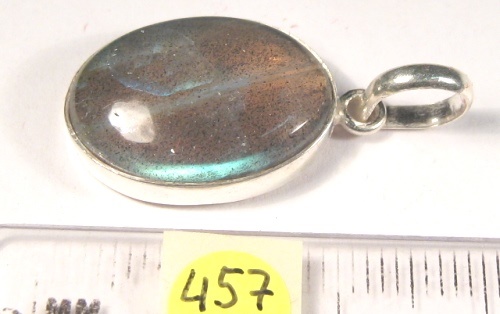 Foto Edelstein-Anhänger in Sterlingsilber: Labradorit