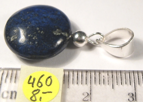 Foto Edelstein-Anhänger in Sterlingsilber: Lapislazuli-Disc