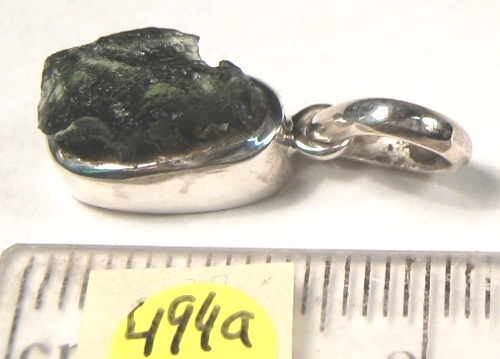 Foto Edelstein-Anh�nger in Sterlingsilber: Moldavit