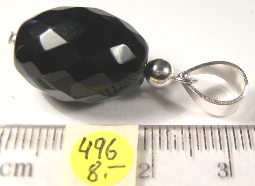 Foto Edelstein-Anh�nger in Sterlingsilber: Onyx