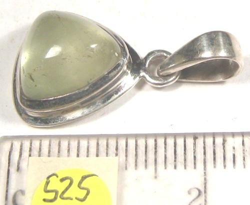 Foto Edelstein-Anhänger in Sterlingsilber: Prehnit