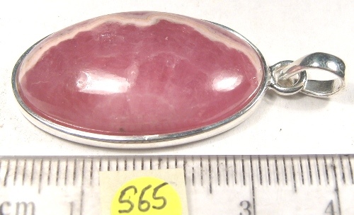 Foto Edelstein-Anhänger in Sterlingsilber: Rhodochrosit