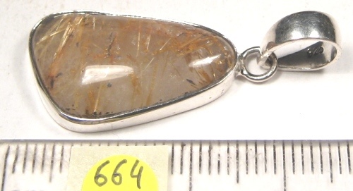 Foto Edelstein-Anhänger in Sterlingsilber: Rutilquarz