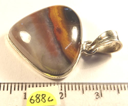 Foto Edelstein-Anhänger in Sterlingsilber: Cabochon Sardonyx