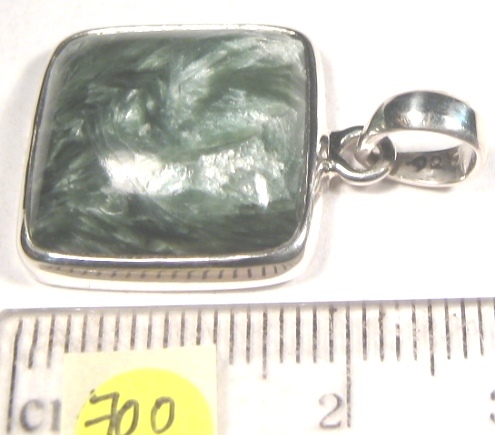 Foto Edelsteine: Anhänger in Sterlingsilber aus Seraphinit