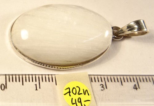 Foto Edelstein-Anh�nger in Sterlingsilber: Skolezit-Cabochon