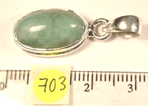 Foto Edelstein-Anh�nger in Sterlingsilber: Smaragd