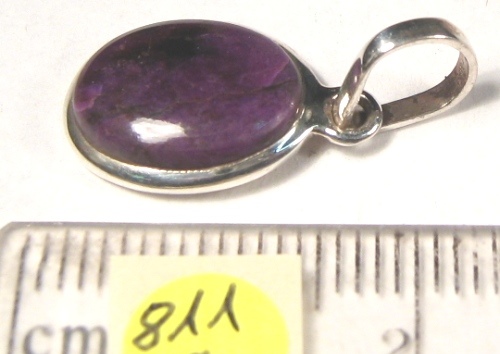 Foto Edelstein-Anh�nger in Sterlingsilber: Sugilith