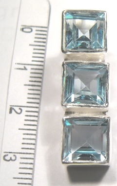 Foto Edelstein-Anh�nger in Sterlingsilber: 3 Topase