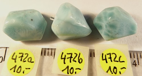 Foto Kettenteile: Larimar facettiert