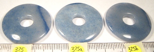 Foto Edelsteine: Donuts aus Blauquarz