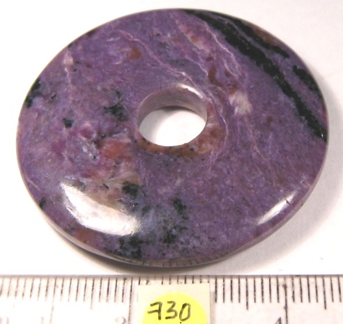 Foto Edelsteine: Charoit-Donut ca. 45 mm Durchmesser