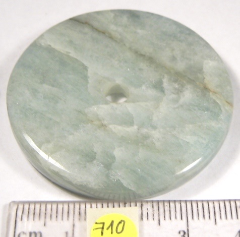 Foto Edelsteine: Aquamarin-Donut ca. 45 mm Durchmesser