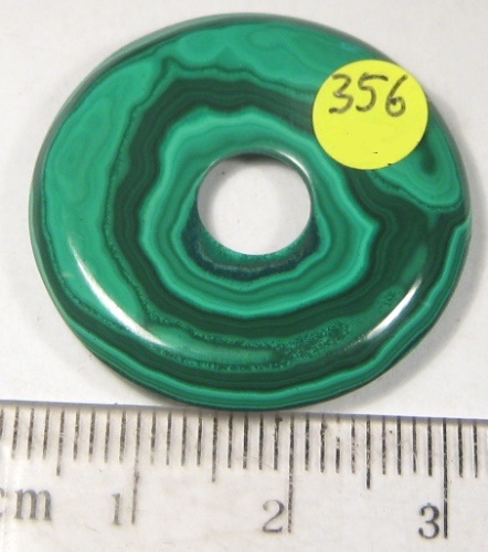 Foto Edelsteine: Donut aus Malachit