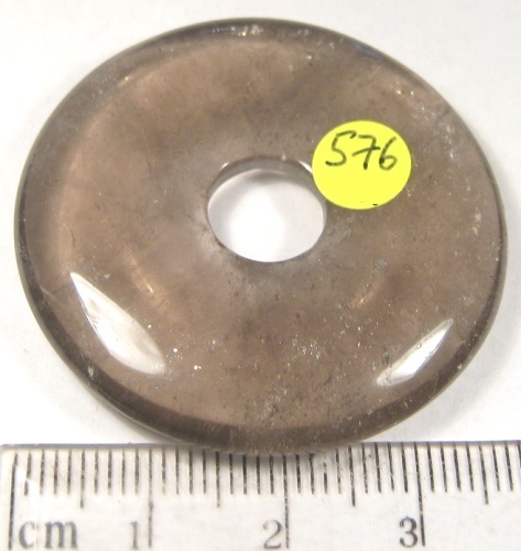 Foto Edelsteine: Donut aus Rauchquarz