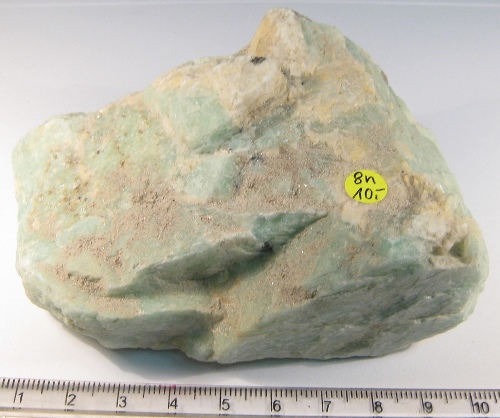 Foto Mineralien: großer Amazonit-Rohstein