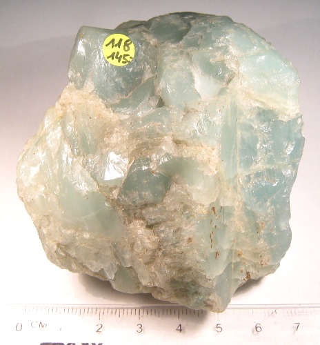 Foto Mineralien: großer Aquamarin-Rohstein