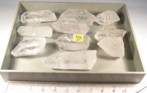 Foto Mineralien: Bergkristall 10 Einzelspitzen