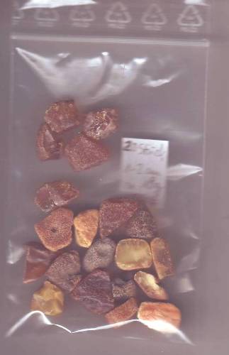 Foto Mineralien: Bernstein 20 kleinere Stücke