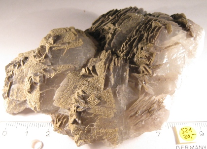 Foto Mineralien: Calcit mit Chlorit