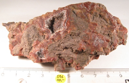Foto Mineralien: Karneol-Rohstein