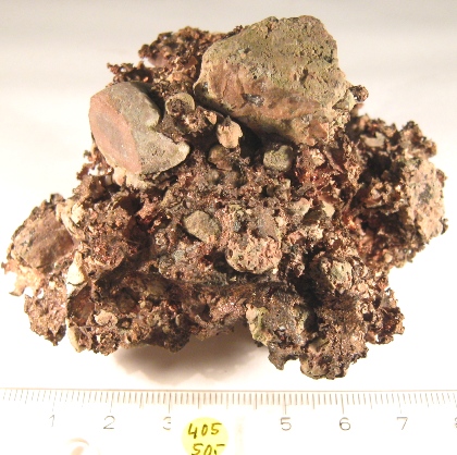 Foto Mineralien: Kupfer-Rohstein