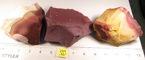 Foto Mineralien: Mookait-Rohsteine