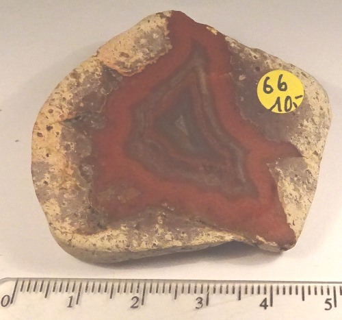 Foto Mineralien poliert: Achat aus St. Egidien