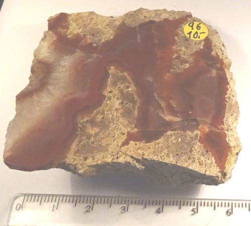 Foto Mineralien poliert: Achat aus St. Egidien / Sachsen