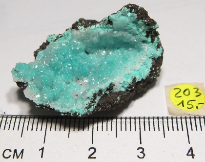 Foto Mineralien: Rosasit-Rohstein