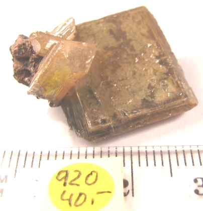 Foto Mineralien: herrlicher Wulfenit-Einzelkristall