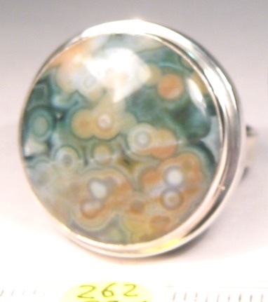 Foto Edelstein-Ringe in Sterlingsilber: Ozeanjaspis