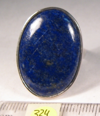 Foto Edelstein-Ringe in Sterlingsilber: Lapislazuli-Cabochon