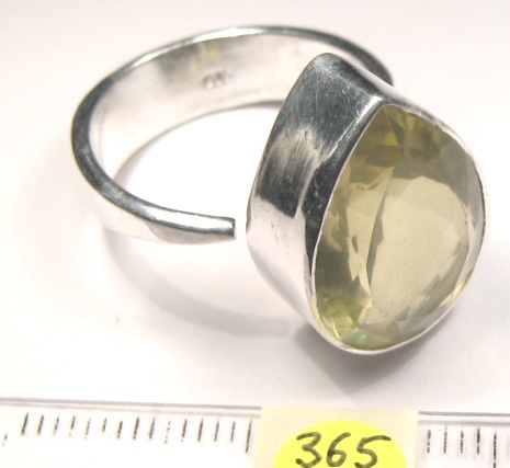 Foto Edelstein-Ringe in Sterlingsilber: Lemonquarz